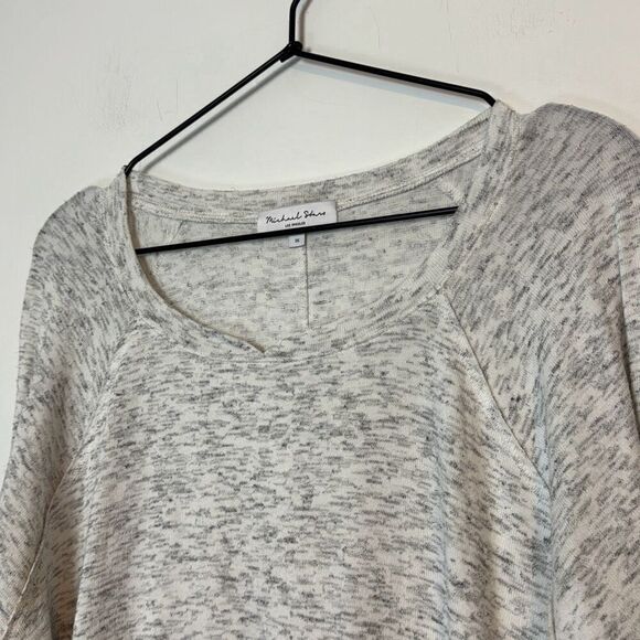 Michael Stars Treasure Brushed Jersey Notched Neck Long Sleeve 1X - Picture 2 of 6